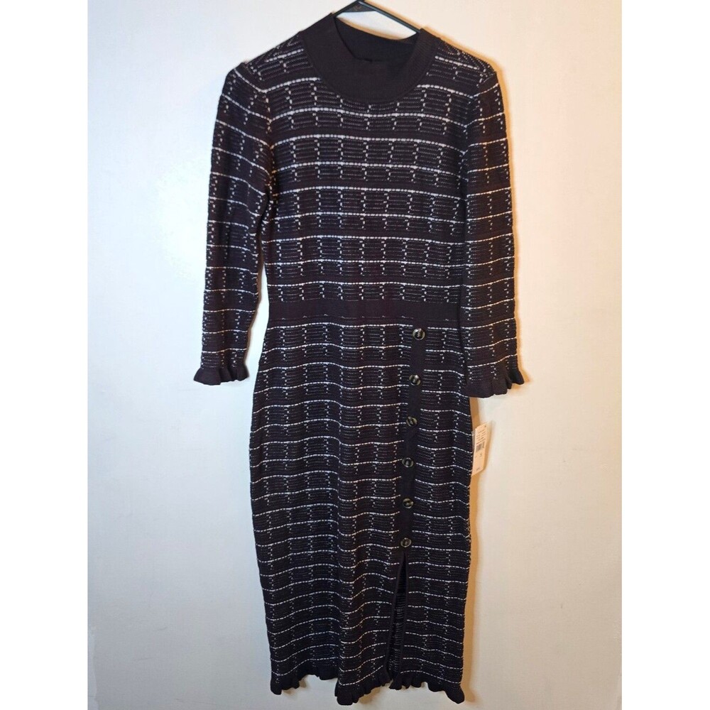 52seven Brown Maxi Sweater Dress Womens Small